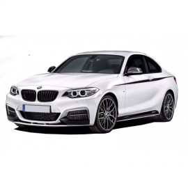 Bmw 2 Serisi F22 2014 Sonrası M Performance Ön Tampon Flap + Lip (Plastik)